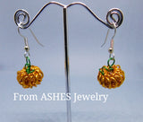 Mini Chainmaille Pumpkin earrings